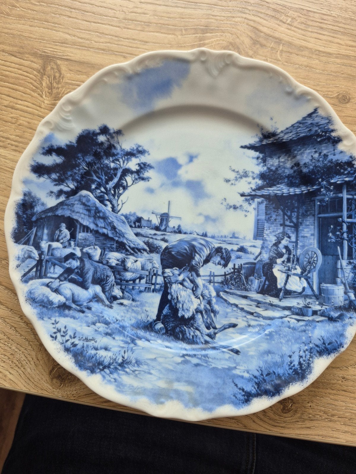 Delfts blauw bord ter steege, Antiek en Kunst, Antiek | Wandborden en Tegels, Ophalen