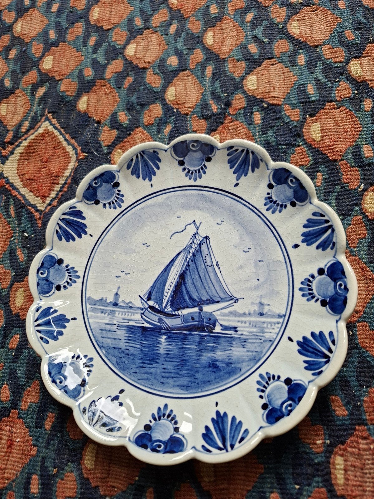 Delfts blauw wandbord, Ophalen