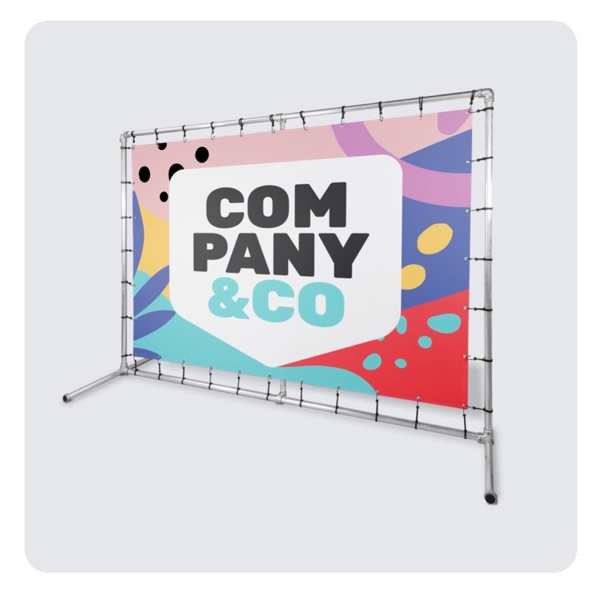 Stevig aluminium spandoekframe - 2.58 x 2.10 meter