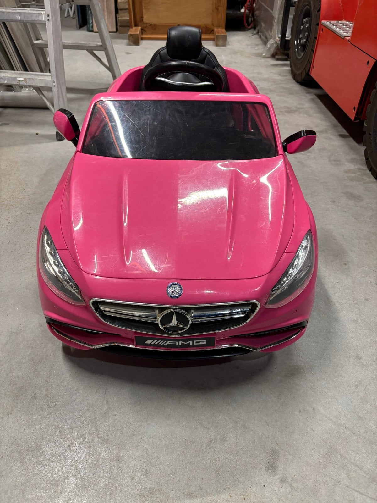 Roze Mercedes-Benz AMG elektrische kinderauto, Ophalen, Gebruikt, Overige typen