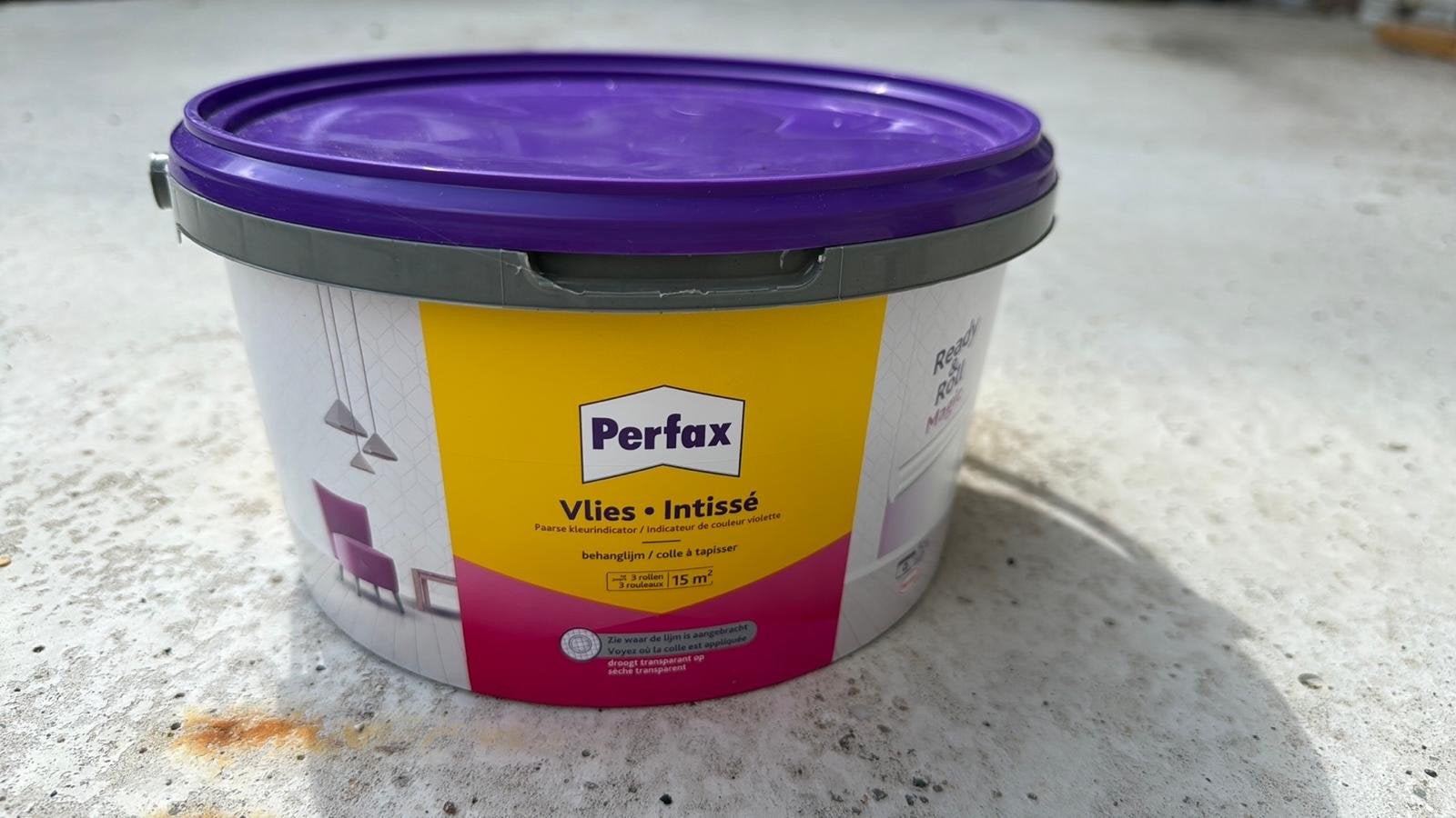 Perfax Vlies Intissé behanglijm - 15 m² (2/3 vol), Ophalen, Zo goed als nieuw, Overige typen