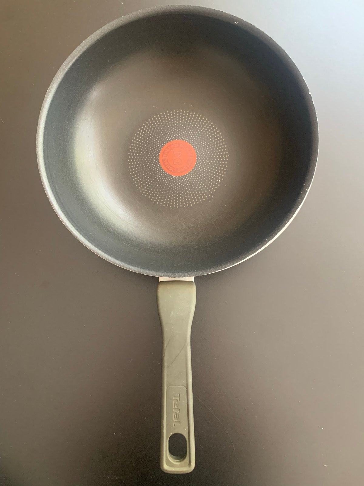 Tefal Wokpan - Gebruikt, 29,5 cm doorsnee, 7,5 cm hoog, Antiaanbaklaag, Ophalen of Verzenden, Wok, Gebruikt