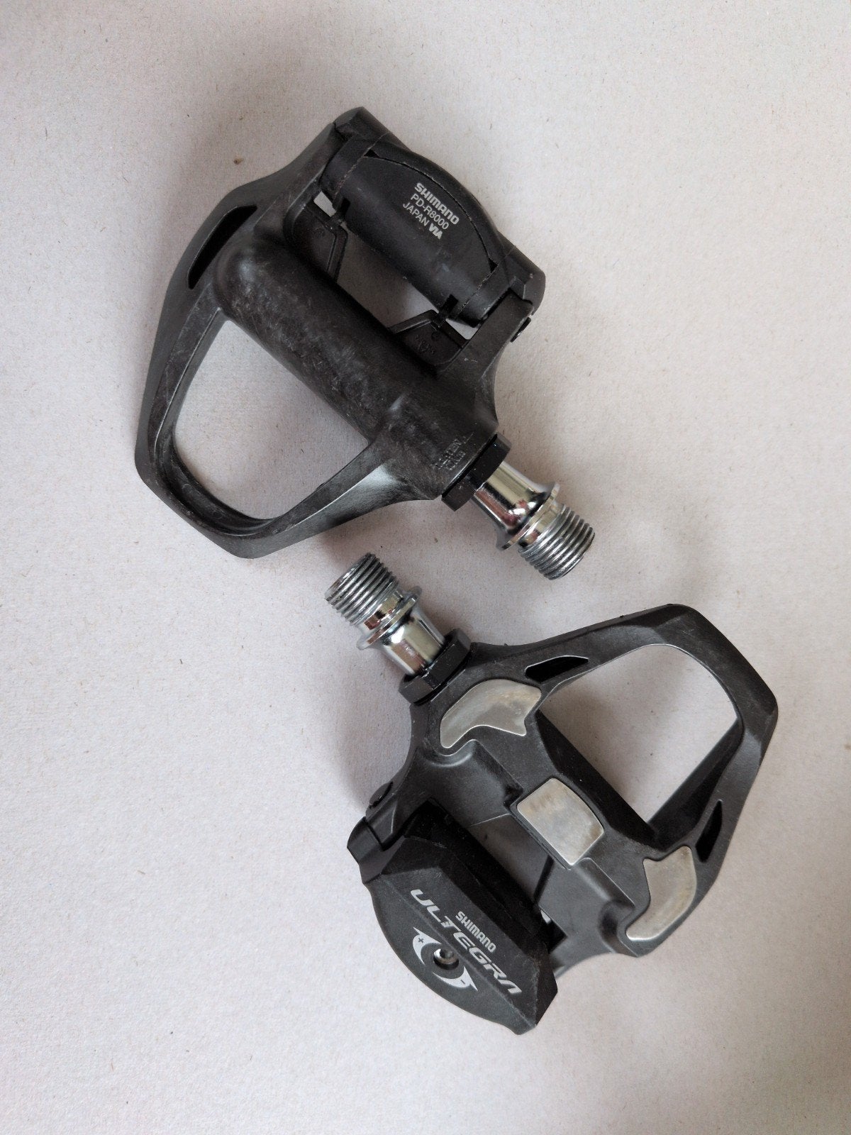 Shimano Ultegra PD-R8000 SPD-SL racefiets pedalen, Crankstel of Pedalen, Gebruikt, Overige materialen, Ophalen of Verzenden
