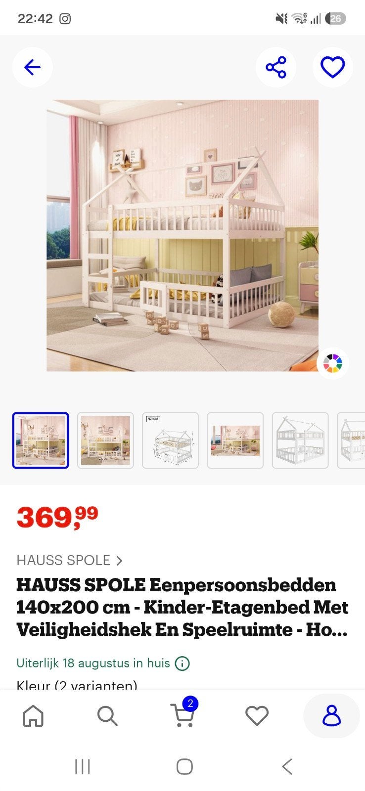 stapelbed, Kinderen en Baby's, Kinderkamer | Stapelbedden en Hoogslapers, Ophalen, Stapelbed