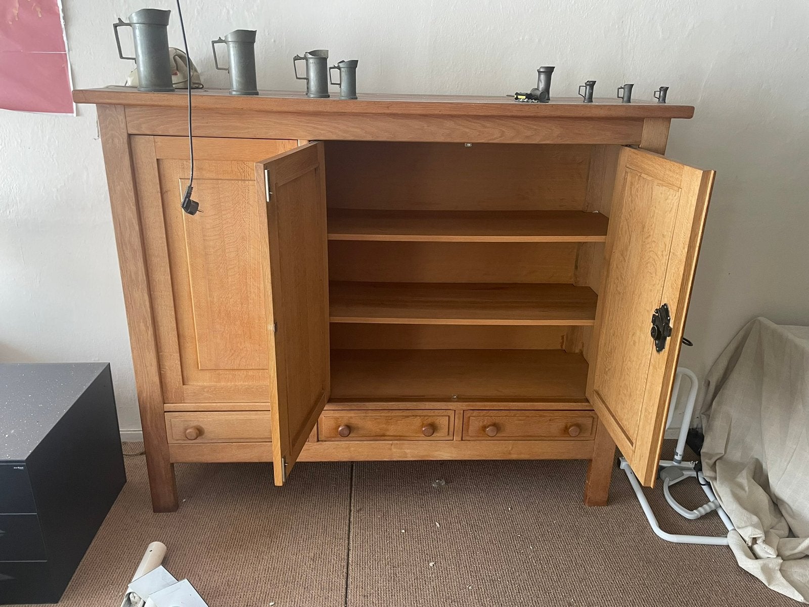 Eiken kast, Huis en Inrichting, Kasten | Dressoirs, Ophalen, Zo goed als nieuw, 25 tot 50 cm, 100 tot 150 cm