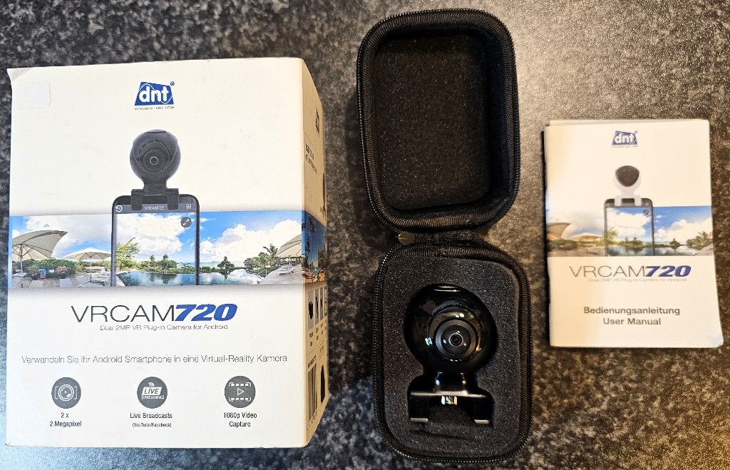 360 graden Camera DNT VRCAM 720, Compact, Ophalen of Verzenden, Zo goed als nieuw, 2 Megapixel
