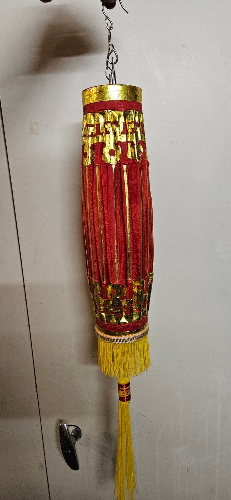 Decoratieve Chinese Lantaarn Rood/Goud, Ophalen, Nieuw, Rood, Overige materialen