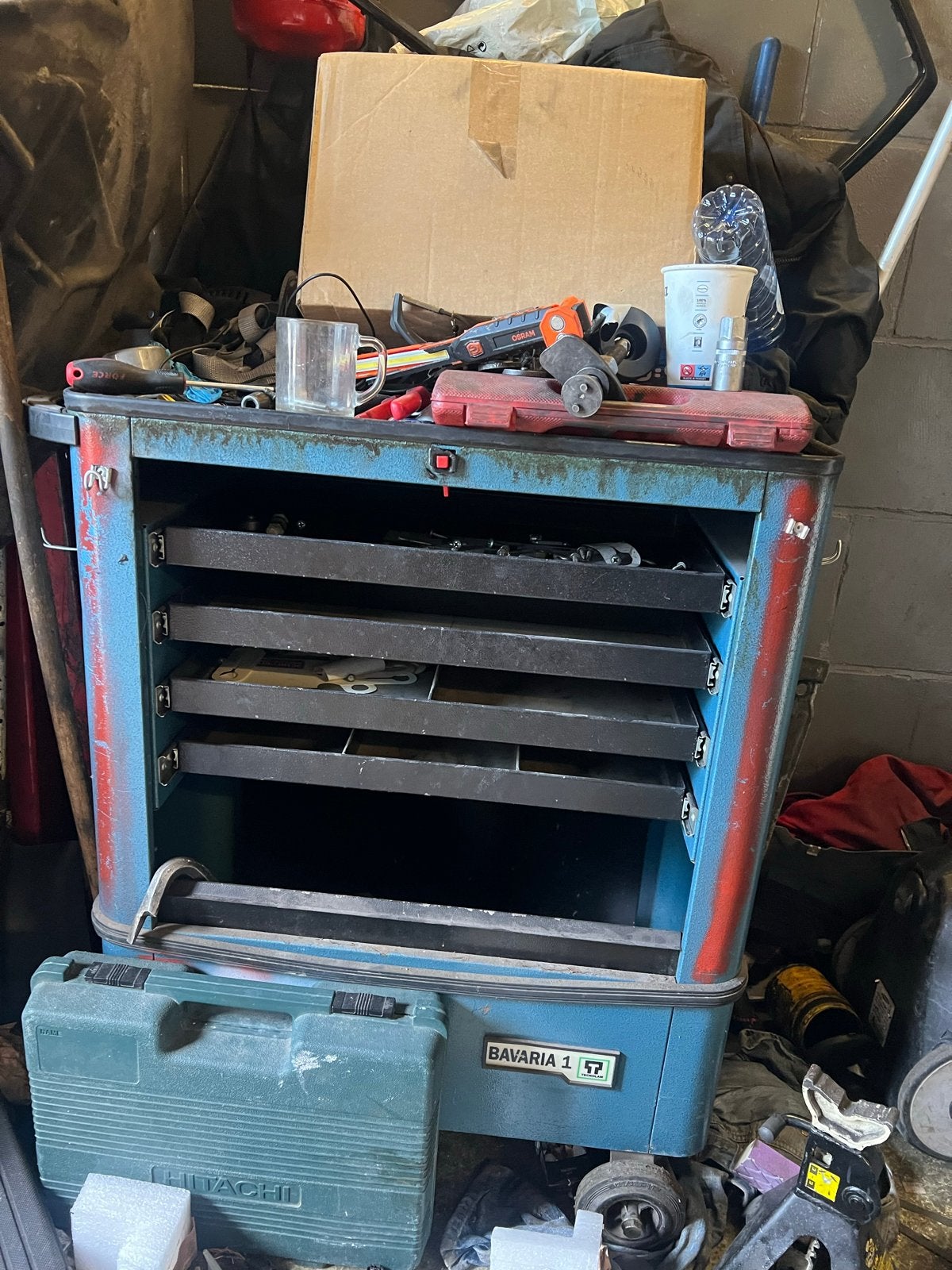Gereedschapswagen / Gereedschapskast met lades, Doe-het-zelf en Verbouw, Gereedschapskisten, Ophalen of Verzenden, Gebruikt