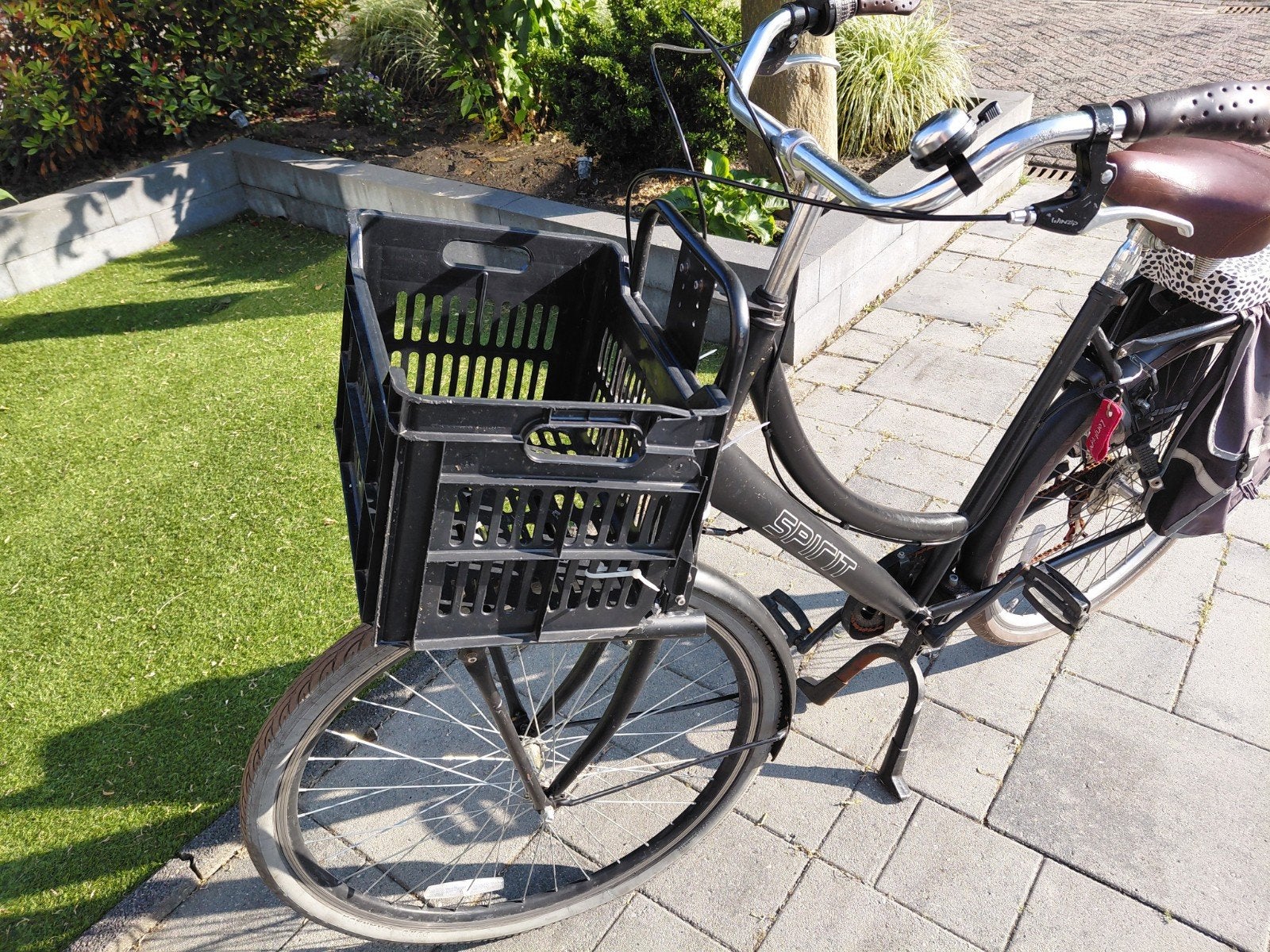 Spirit damesfiets met mand en fietstassen, Overige merken, Velgrem, Versnellingen, Ophalen of Verzenden