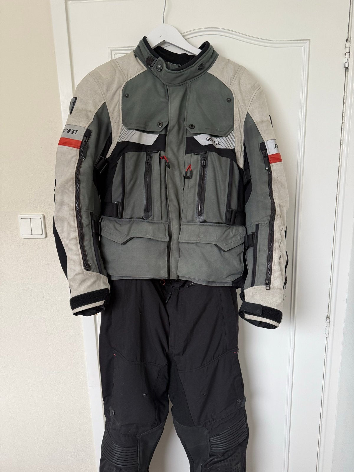 Rev'it! Defender Pro GTX Motorpak (Jas en Broek) maat L, Ophalen, Tweedehands, Heren, Jas | textiel