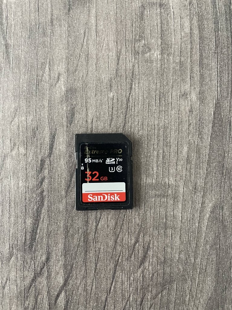 SanDisk Extreme PRO SDHC 32GB 95MB/s U3 V30, Audio, Tv en Foto, 32 GB, Ophalen of Verzenden, Zo goed als nieuw, Fotocamera