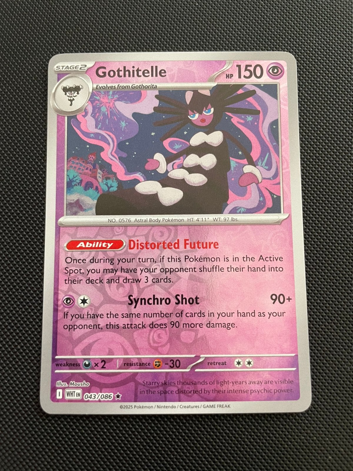 Gothitelle 043/086 Rare Reverse Holo White Flare Packfresh, Verzenden, Zo goed als nieuw