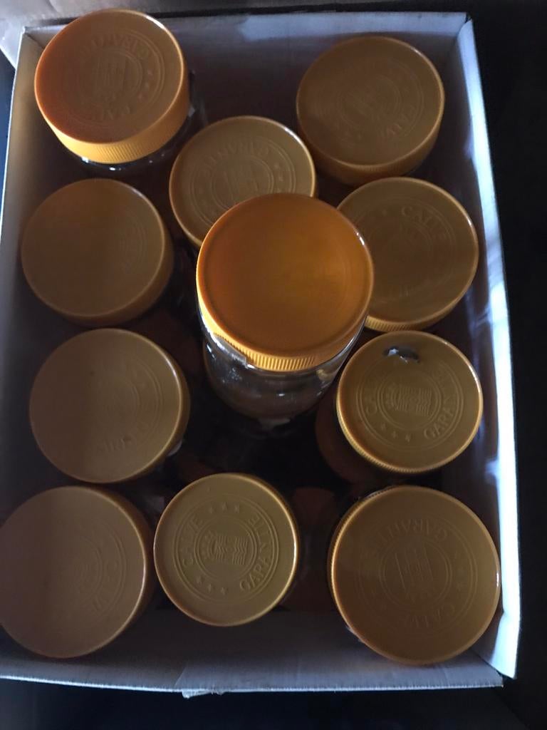Lege pindakaaspotten, Ophalen of Verzenden, Gebruikt