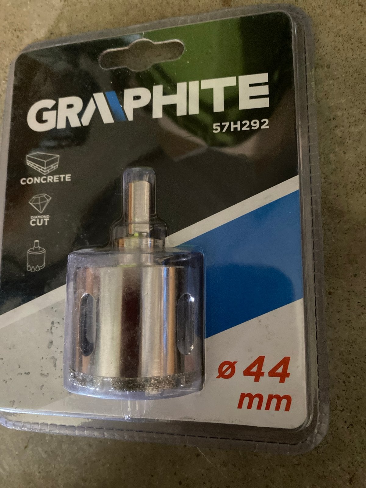 Nieuwe Graphite diamantboor 44mm voor beton, Ophalen of Verzenden, Nieuw, Overige typen