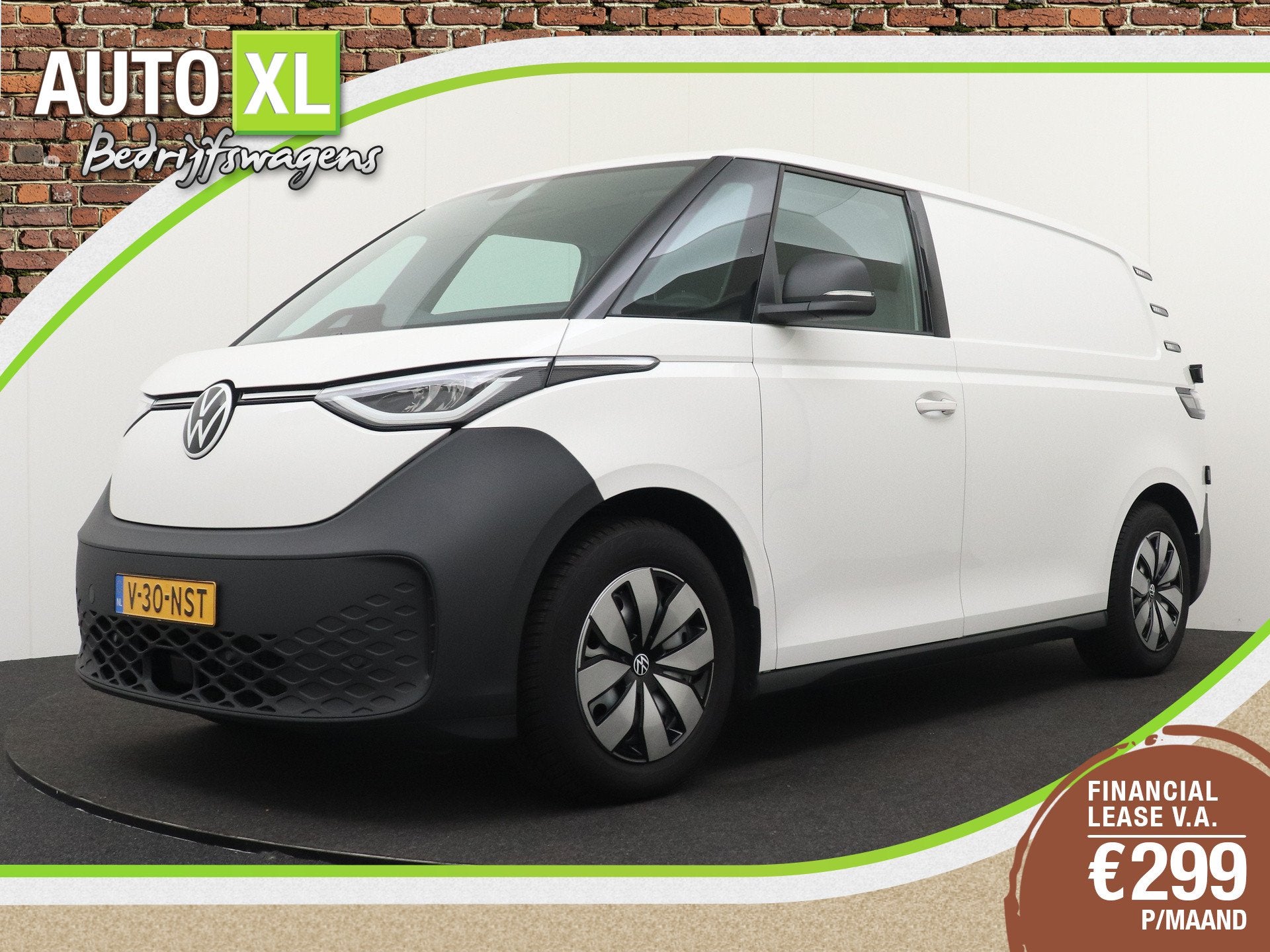 Volkswagen ID. Buzz Cargo Business 79 kWh Long Range 3-Pers, Automaat, Dealer onderhouden, Gebruikt, Zwart