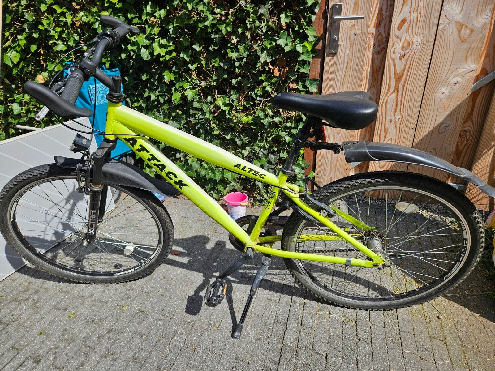 Altec Attack Jongensfiets 26 inch N3 Neon Lime gebruikt, Fietsen en Brommers, Fietsen | Jongens, Gebruikt, Versnellingen, Overige merken