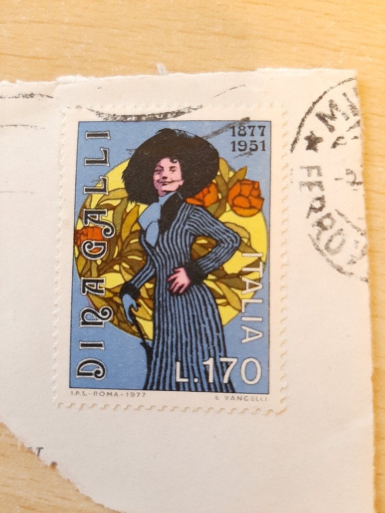 1977 Italie Italiaanse actrice Dina Galli, Verzenden, Gestempeld