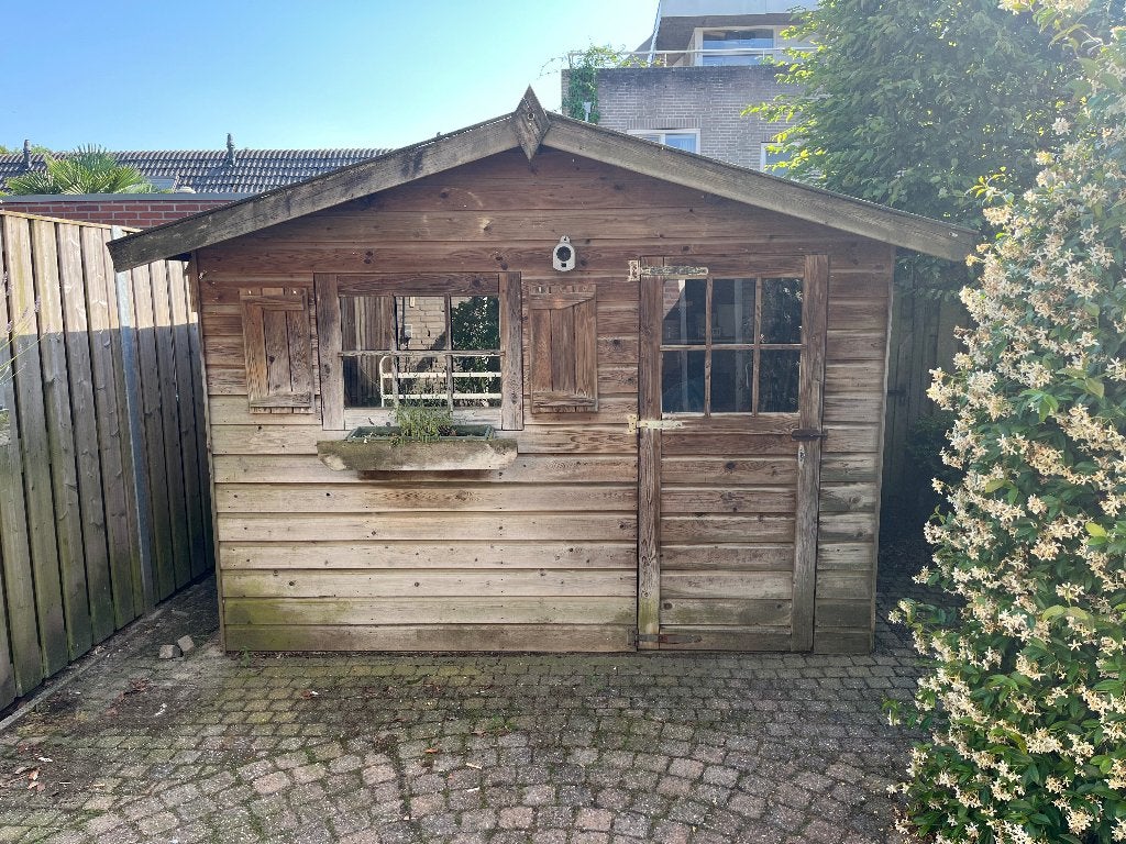 Gratis tuin huis, zelf demonteren, Tuin en Terras, Tuinhuizen, Ophalen, Tuinhuis, 250 tot 500 cm, 2 ramen