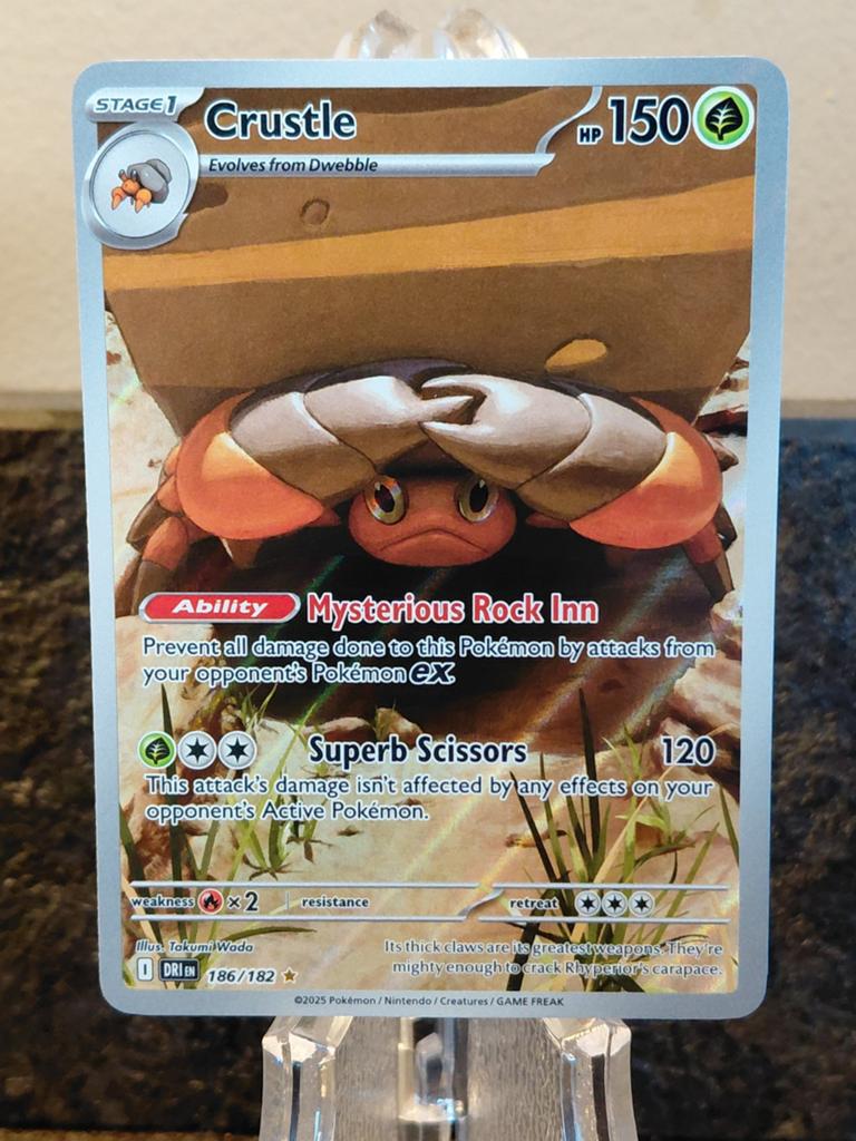 Pokémon crustle 186/182 DRI near mint, Ophalen of Verzenden, Zo goed als nieuw
