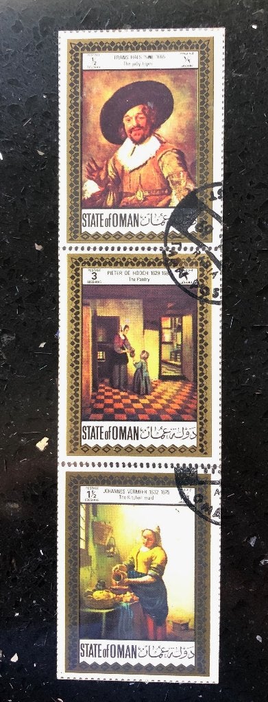 Postzegels Oman "Dutch Masters", Ophalen of Verzenden, Gestempeld, Midden-Oosten