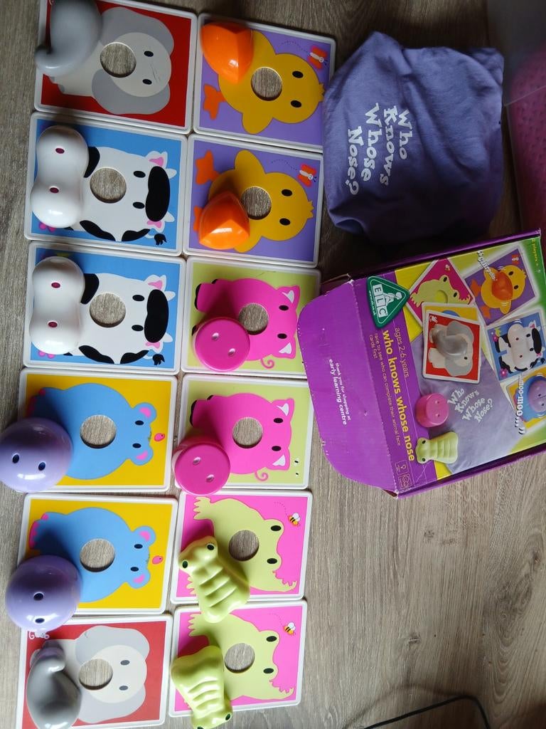 Who knows whose nose spelletje, Ophalen, Gebruikt, Jongen of Meisje