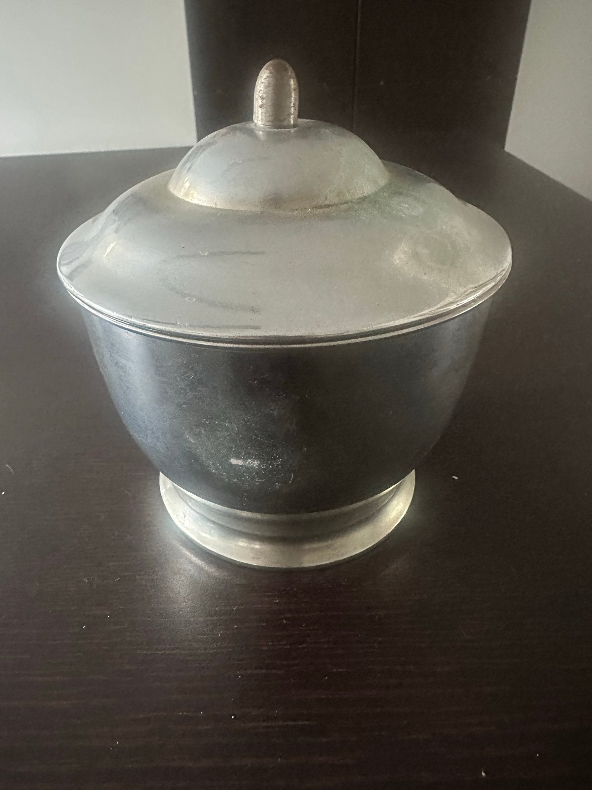 Vintage verzilverde suikerpot met deksel, Ophalen of Verzenden