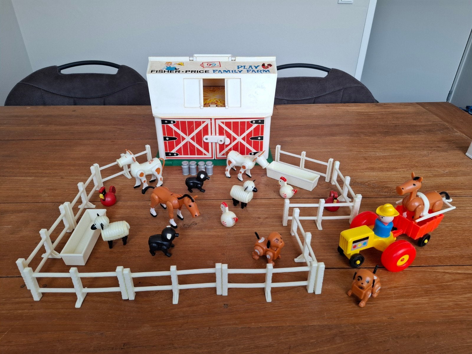 Fisher Price Family Farm Jaren 80 - Vintage, Kinderen en Baby's, Speelgoed | Fisher-Price, Ophalen of Verzenden, Gebruikt, Speelset