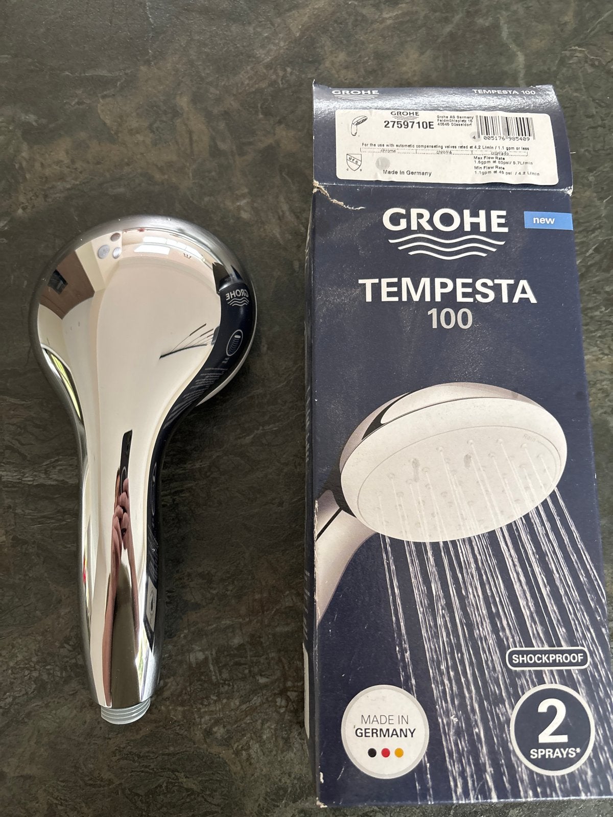 Grohe Tempesta 100 handdouche - Nieuw in doos, Ophalen of Verzenden, Nieuw, Chroom, Douche