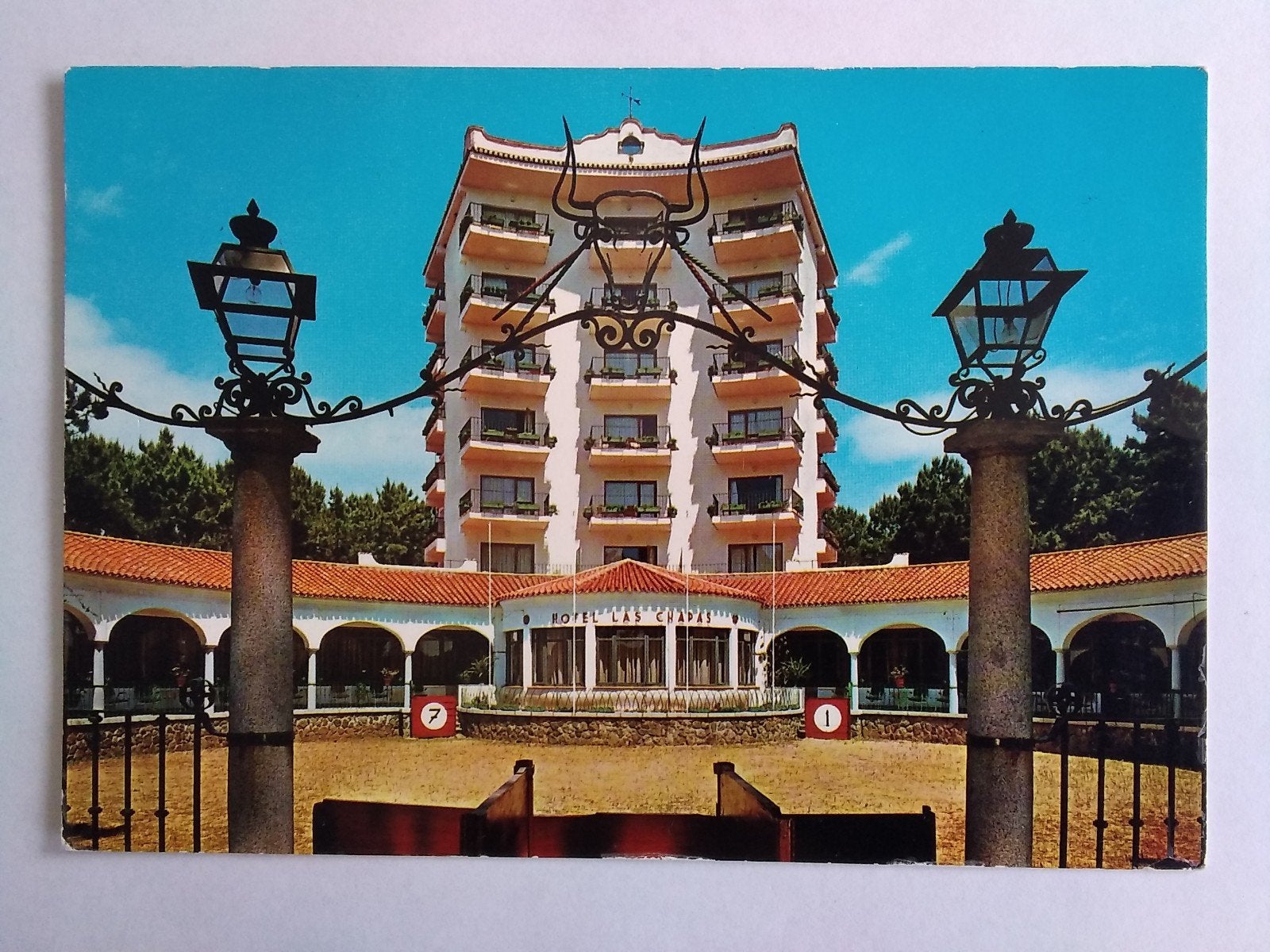 Ansichtkaart Spanje Marbella Hotel Las Chapas jaren '70, Verzenden, 1960 tot 1980