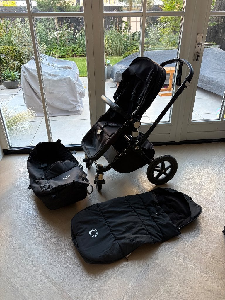 Bugaboo cameleon3 all black, Gebruikt, Bugaboo, Verstelbare duwstang, Ophalen