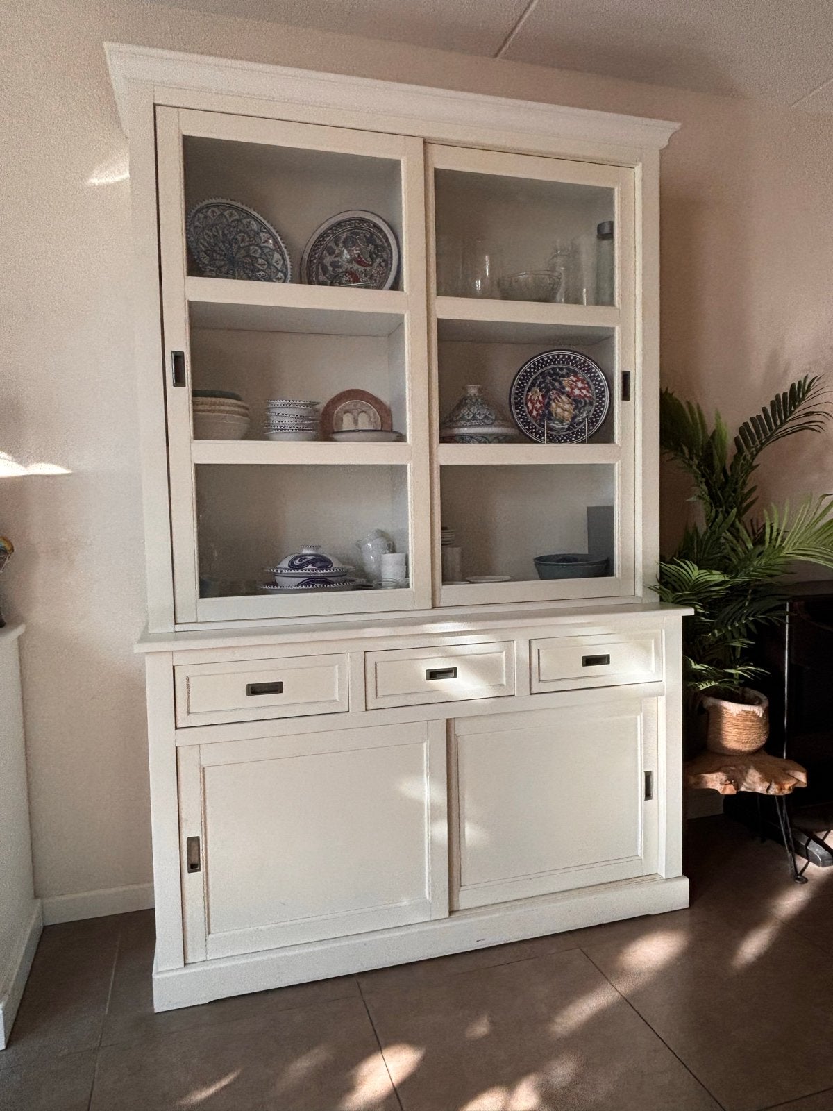 Witte IKEA LÄRSFRID buffetkast - 150x51x231 cm, Ophalen, Gebruikt, 200 cm of meer, 150 tot 200 cm