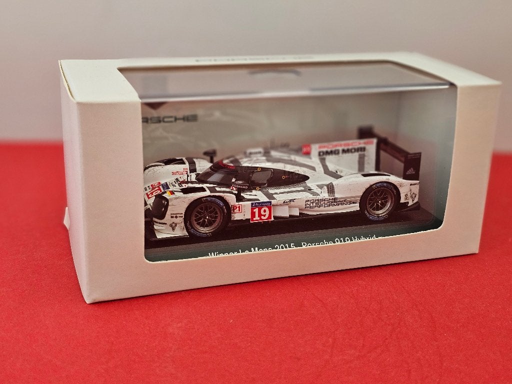 Porsche 919 Hybrid, car # 19, Winner Le Mans 2015. SPARK., Ophalen of Verzenden, Zo goed als nieuw, Auto, Overige merken