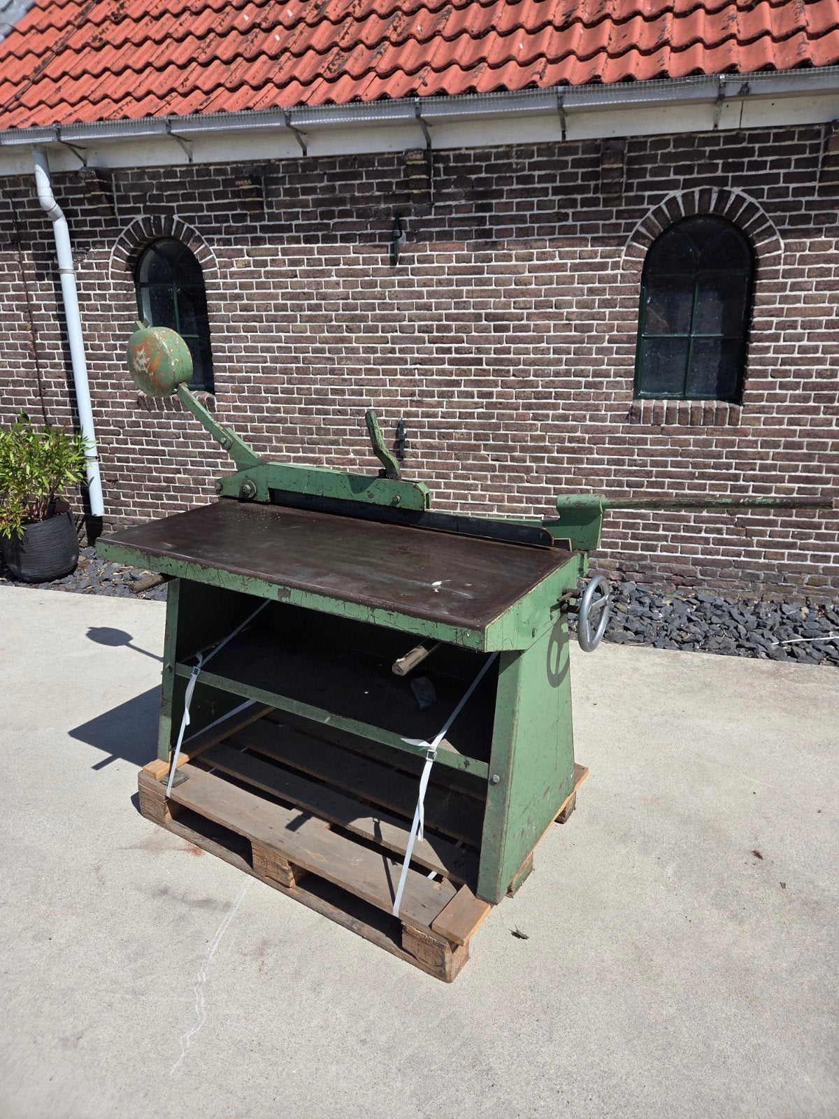 Jorg 4111 Handbediende Slagschaar / Tafelschaar 125cm Platen, Ophalen, 70 mm of meer, Jorg, Afkortzaag