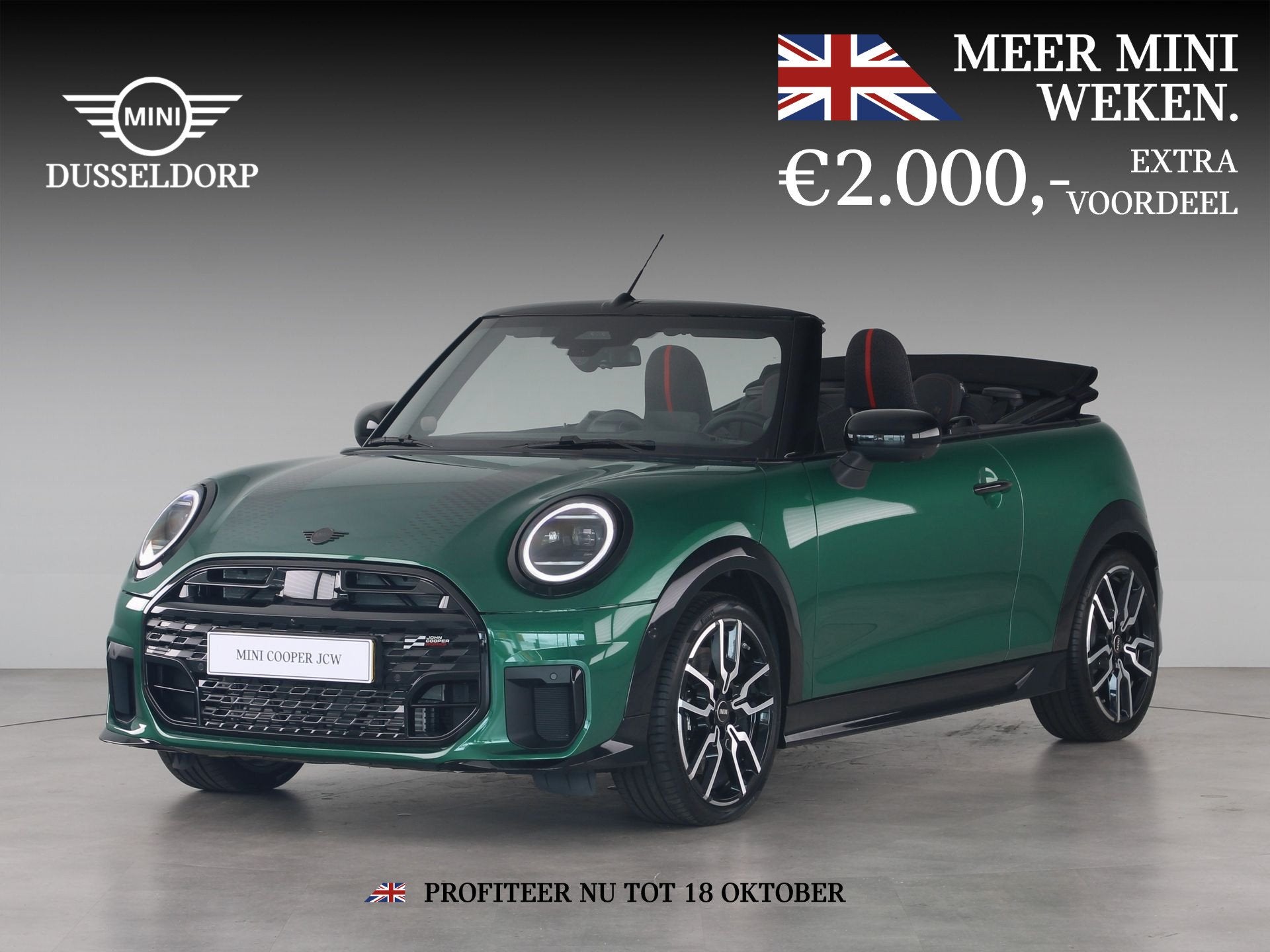MINI Cabrio Cooper C John Cooper Works Pakket XL (bj 2026), Auto's, 15 km/l, 4 stoelen, Bedrijf, 165 pk