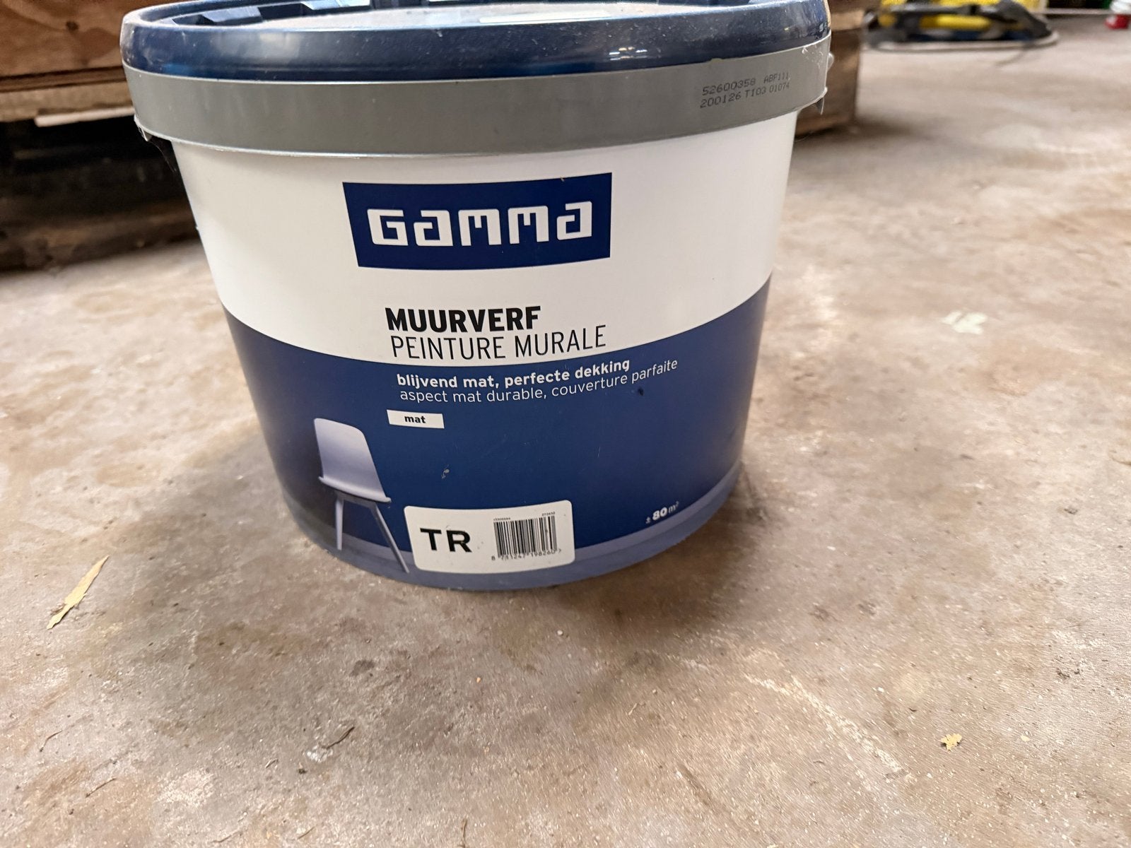 GAMMA Muurverf en Structuurverf - Diverse Soorten, Gebruikt, Wit, Ophalen of Verzenden, Verf