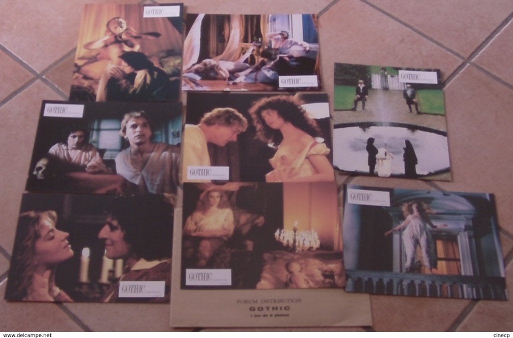 GOTHIC      lobbycard set., Verzenden, Nieuw, A4 of kleiner, Film en Tv