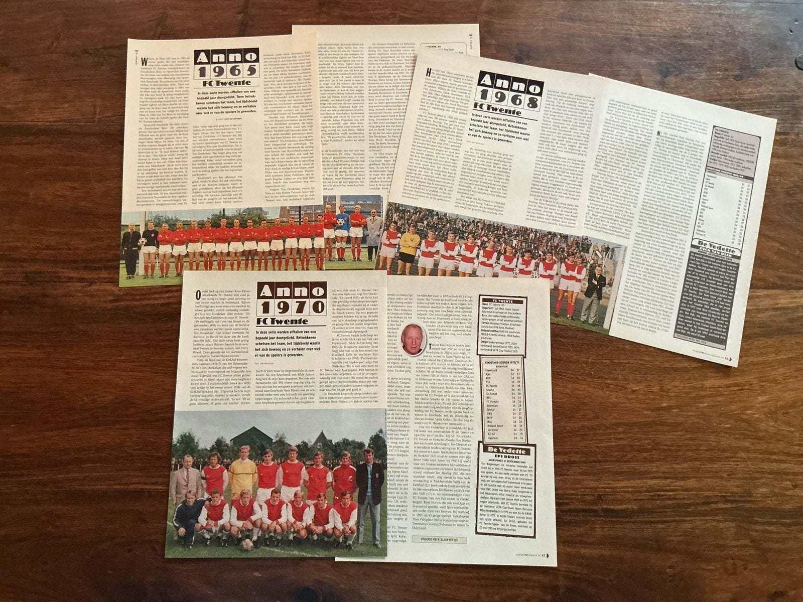 Voetbal artikel 3x Anno FC Twente, Ophalen of Verzenden, Knipsel(s)