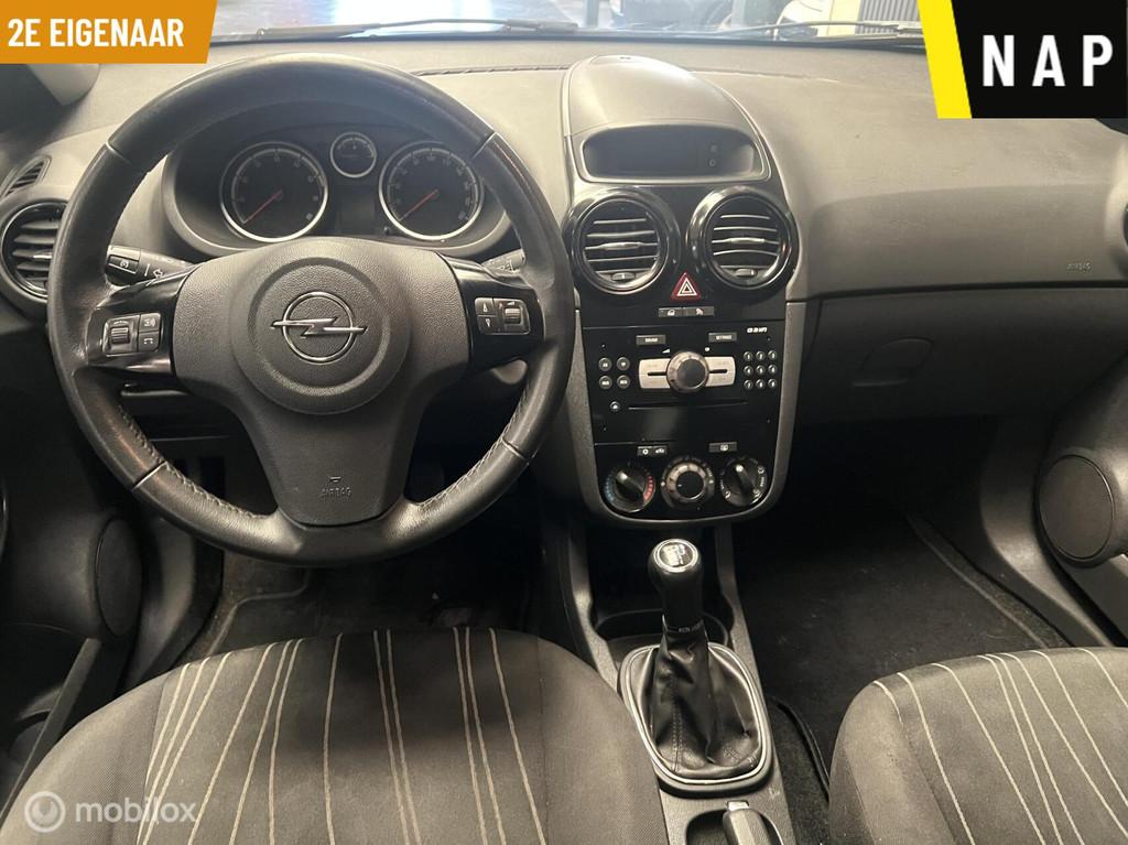 Opel Corsa 1.2-16V Cosmo 2e Eigenaar – NAP – Airco – C, Voorwielaandrijving, Euro 5, Gebruikt, Zwart