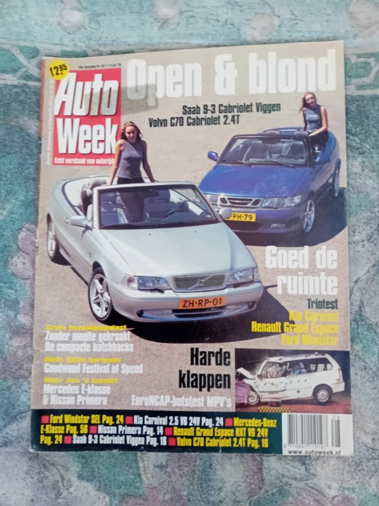 Autoweek nr.28 - juli 1999, Ophalen of Verzenden, Gelezen, Algemeen