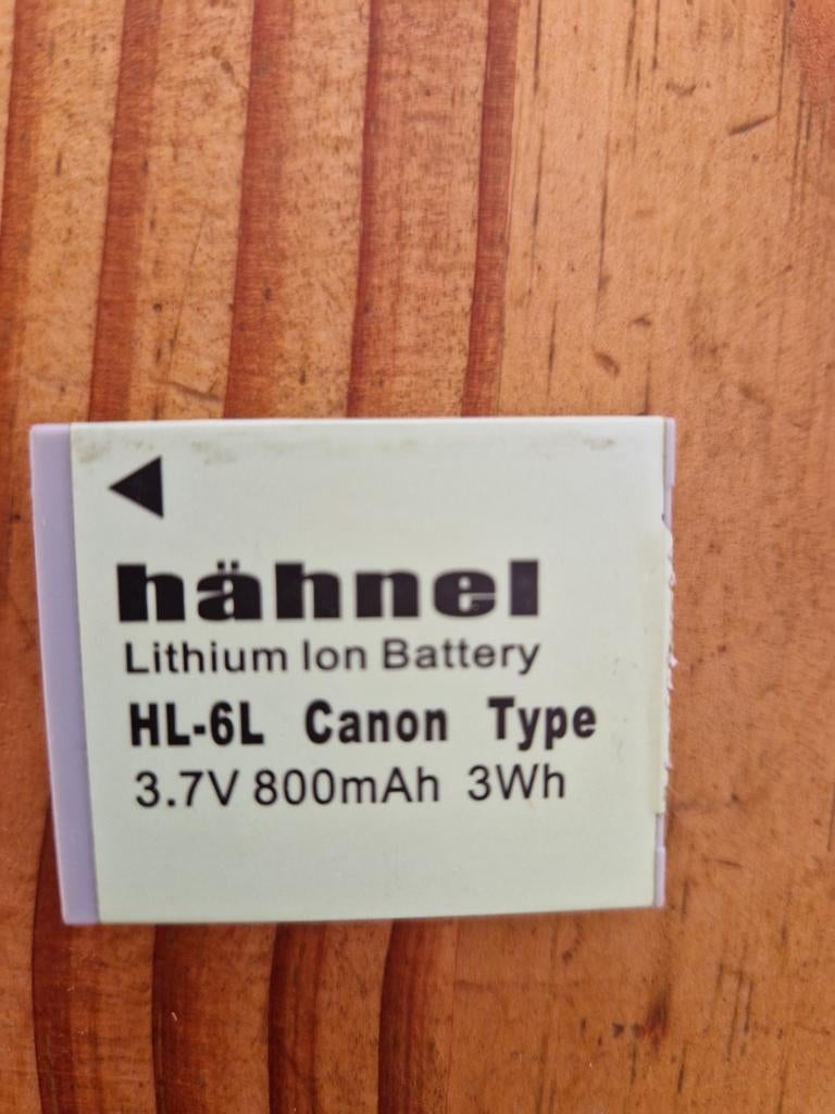 Accu voor Canon camera, Ophalen