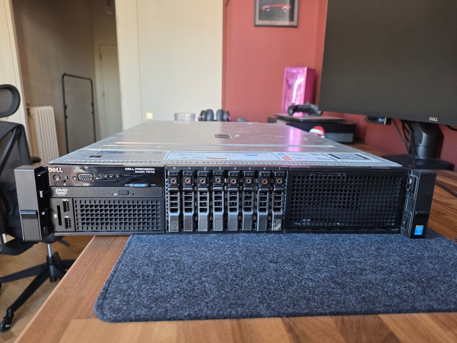 Dell Precision R7910 - E5-2643V4 - 16 GB - W5100 -PCoIP, Ophalen, Hot swappable onderdelen, Zo goed als nieuw, Onbekend, uitbreidbaar