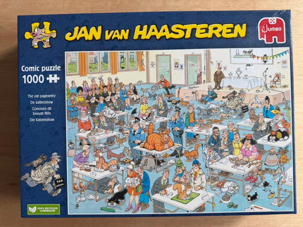 Jan van Haasteren de Kattenshow Ruilen, Ophalen of Verzenden, 500 t/m 1500 stukjes, Zo goed als nieuw, Legpuzzel