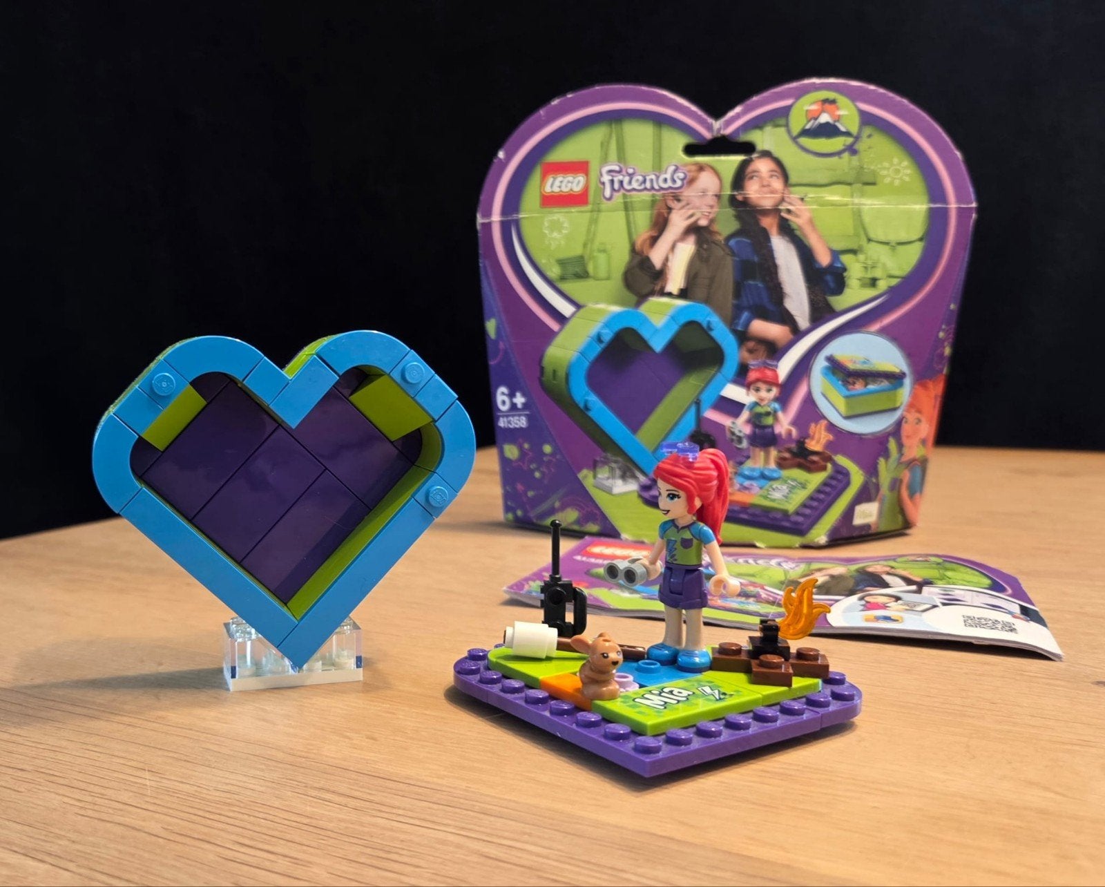 Lego Friends Mia's Hartvormig Doosje 41358, Ophalen, Compleet, Gebruikt, Lego
