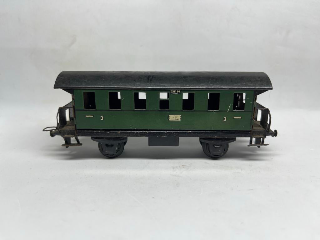 Märklin 26114 Groene Personenwagon Spoor 0, Wisselstroom, Gebruikt, Wagon, Ophalen of Verzenden