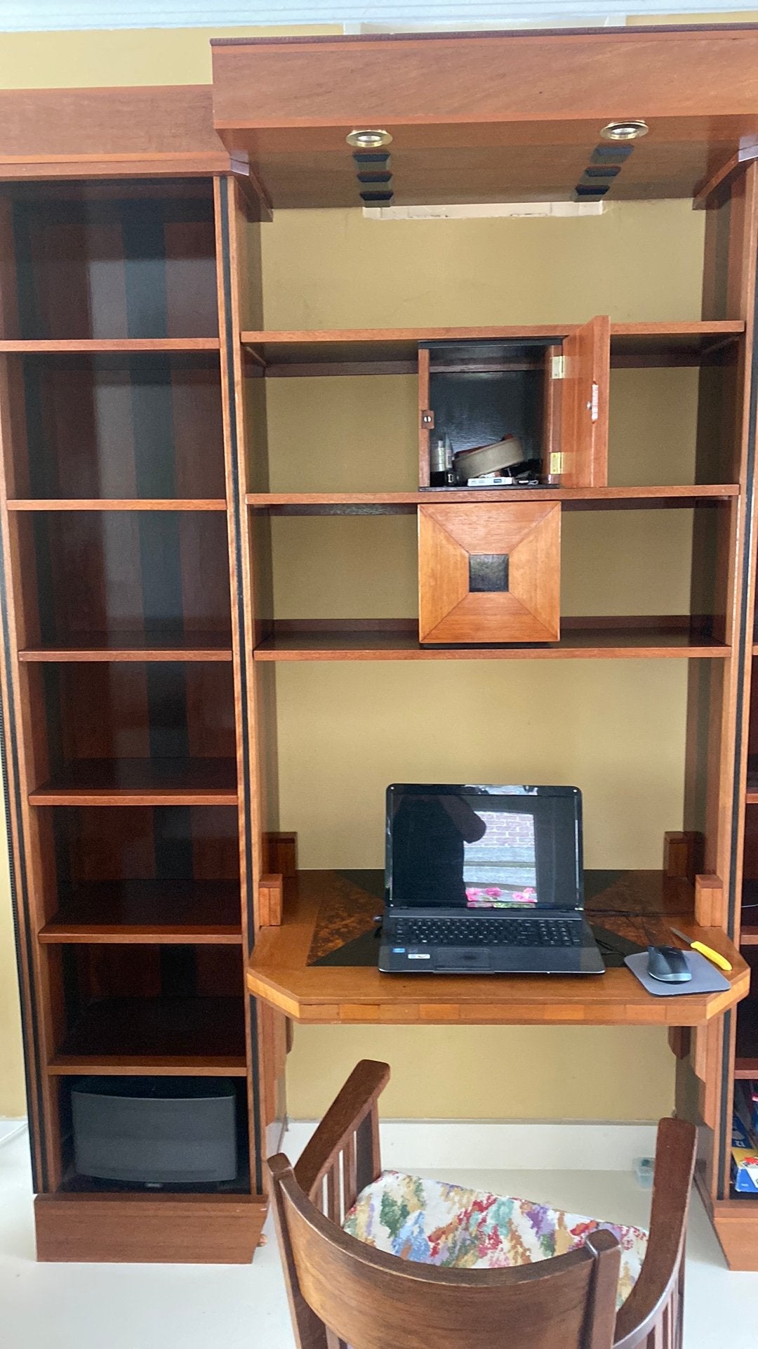 Boekenkast met werkblad, Huis en Inrichting, Kasten | Boekenkasten, Zo goed als nieuw, 150 tot 200 cm, 25 tot 50 cm, 50 tot 100 cm