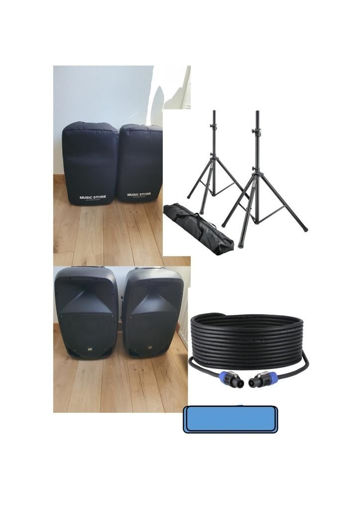 Actieve speakers 600 watt, Audio, Tv en Foto, Luidsprekers, Zo goed als nieuw, Front, Rear of Stereo speakers, 120 watt of meer
