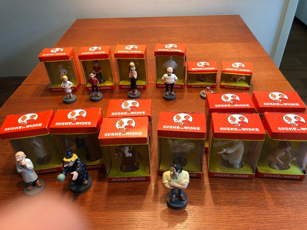 Suske en Wiske poppetjes. Complete set., Verzamelen, Poppetjes en Figuurtjes, Ophalen, Zo goed als nieuw