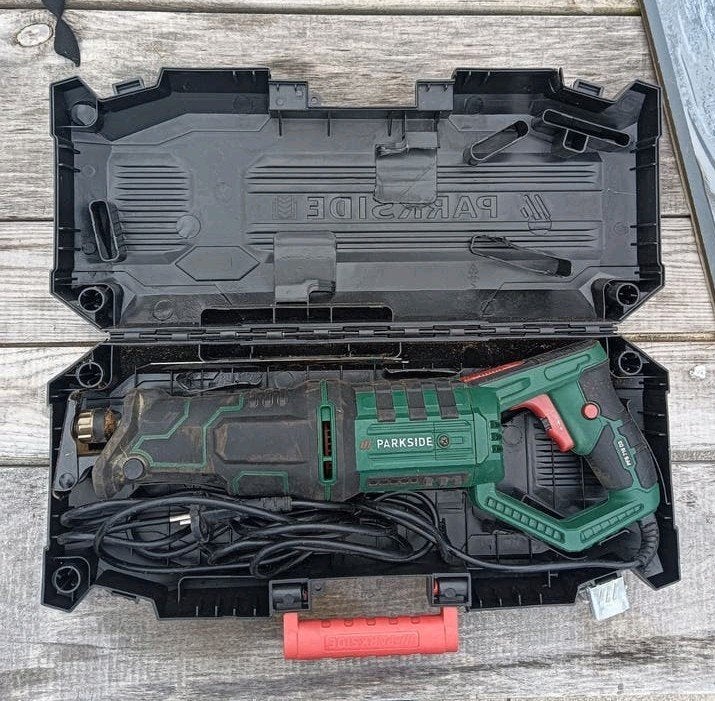 Parkside Reciprozaag PFS 710 D3 - Zo goed als nieuw, Doe-het-zelf en Verbouw, Gereedschap | Zaagmachines, Ophalen, 70 mm of meer
