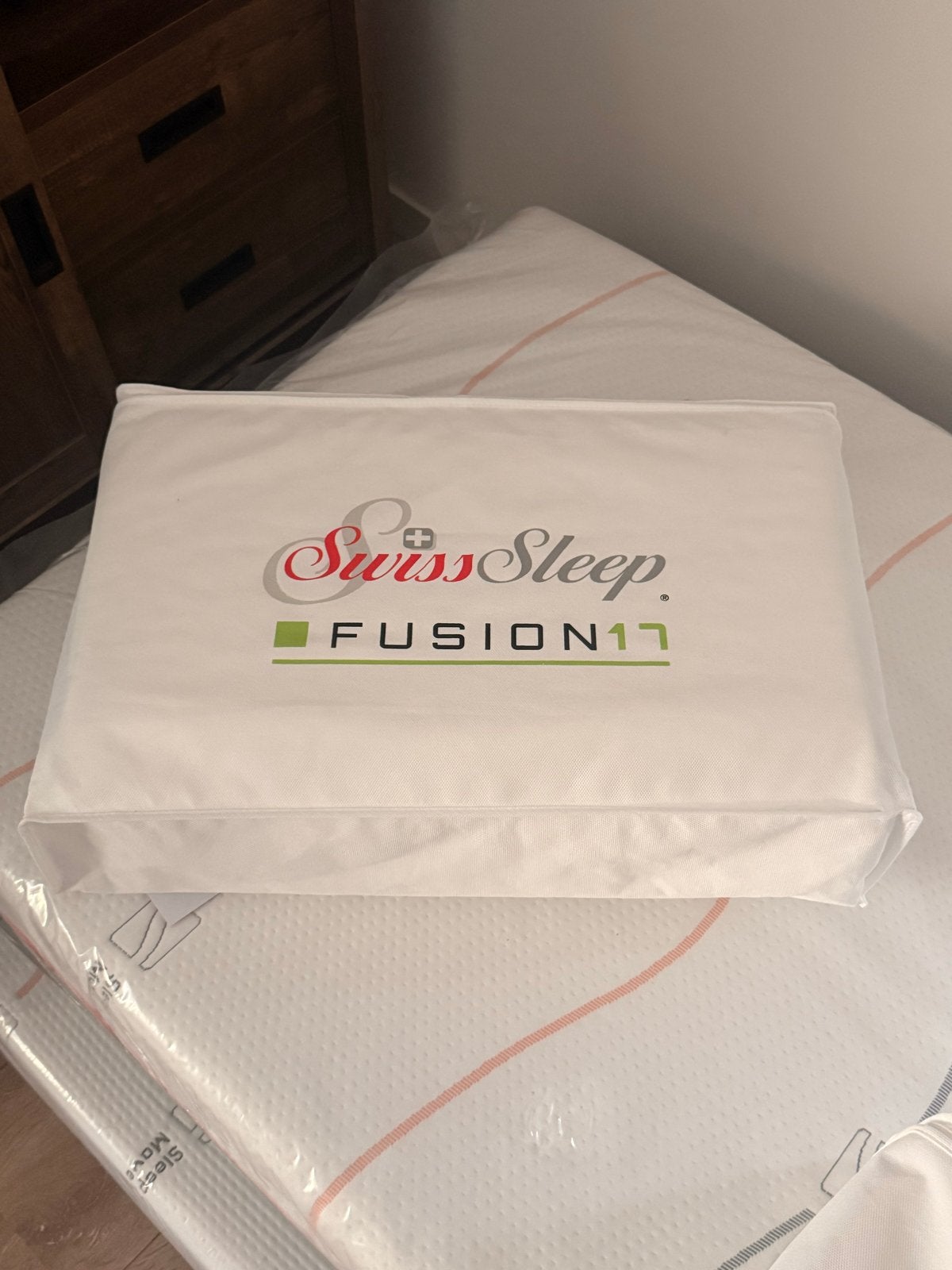 Swiss Sleep Fusion Kussen - Nieuw, Ophalen, Eenpersoons, Wit, Overige materialen