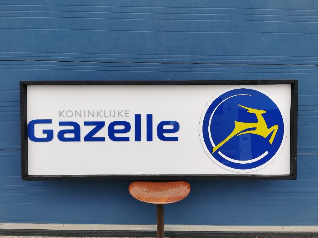 GAZELLE  RECLAMEBORD, Ophalen, Gebruikt, Gazelle